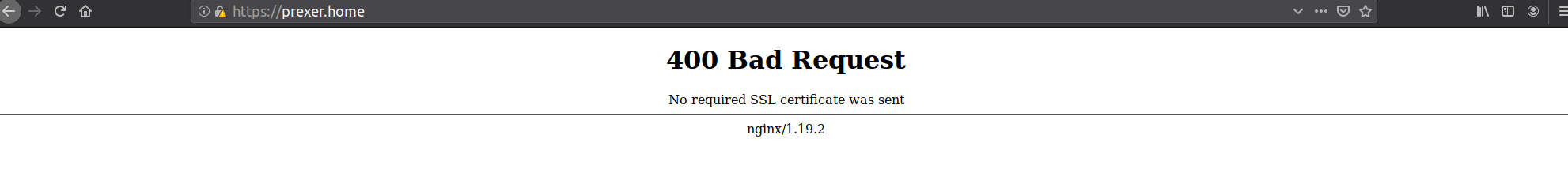 没有证书的时候